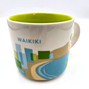 Starbucks Waikiki 2017 You Are Here Series Collection 14oz Coffee Tea Mug Cup YA